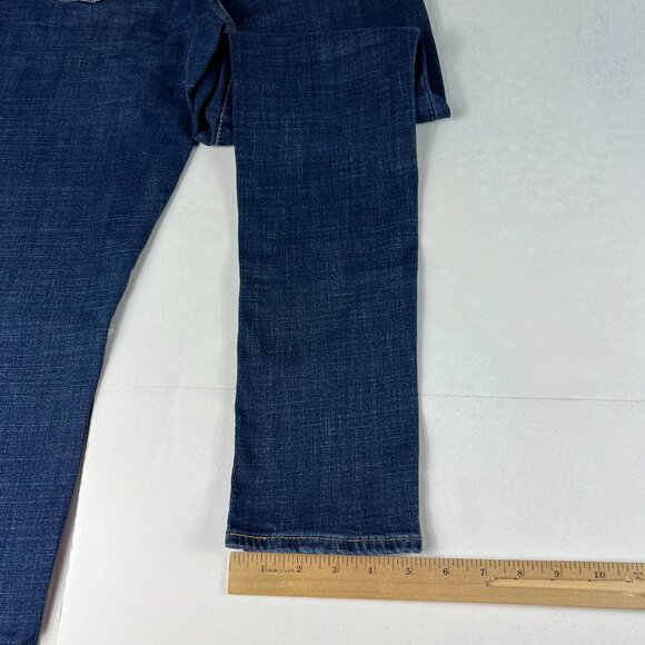 Levi's Jeans Women's 32 721 High Rise Skinny Fit Dark Blue Faded Stretch Denim - Picture 11 of 16